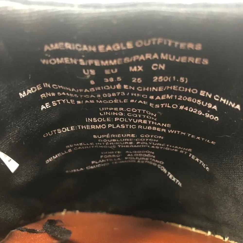 AMERICAN EAGLE | Embroidered Espadrille Mules 8